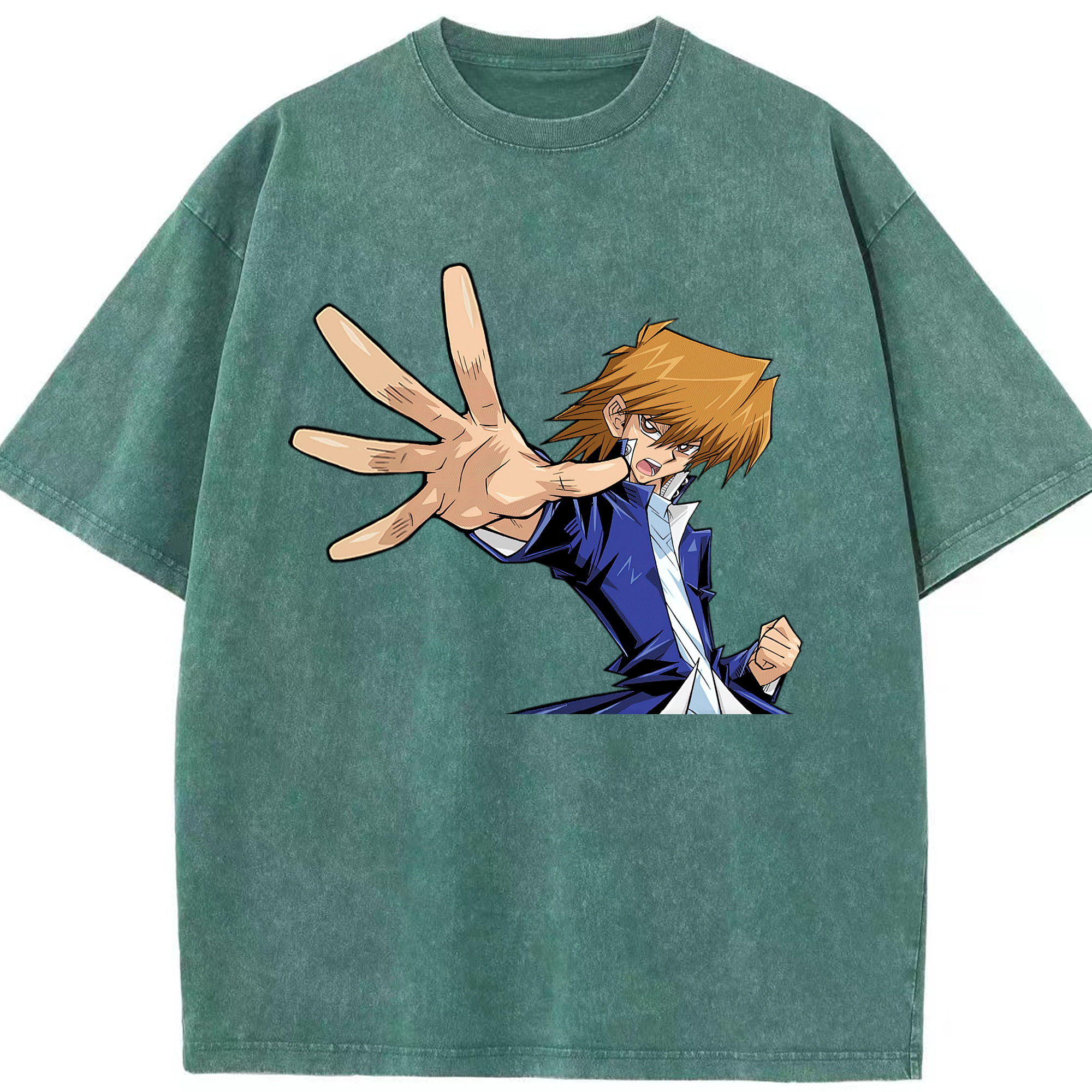 （画像用） 遊☆戯☆王 Yu-Gi-Oh! 綿100% ヴィンテージ風 半袖Tシャツ（フロントプリント）